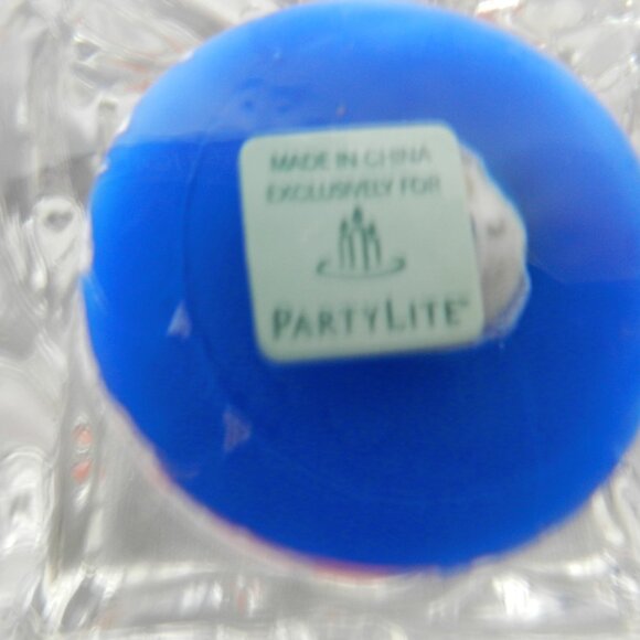 Partylite Ice Cube Candle Holders Clear Glass Square Votive Tea Light Set 2 Vtg - Picture 9 of 10